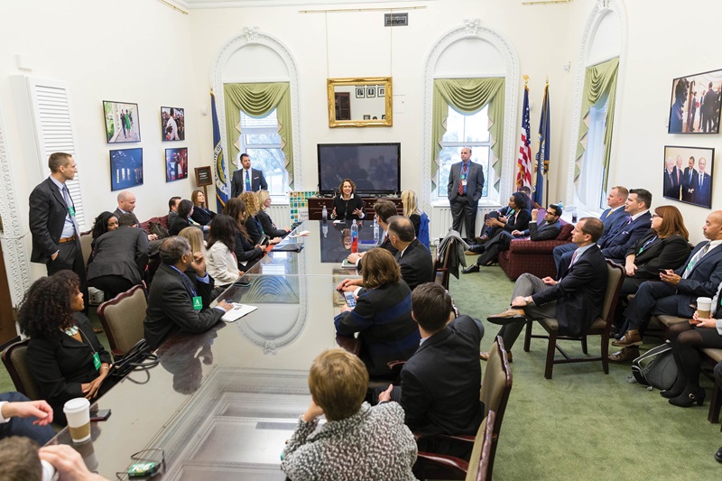 Sandra Black speaking at the White House