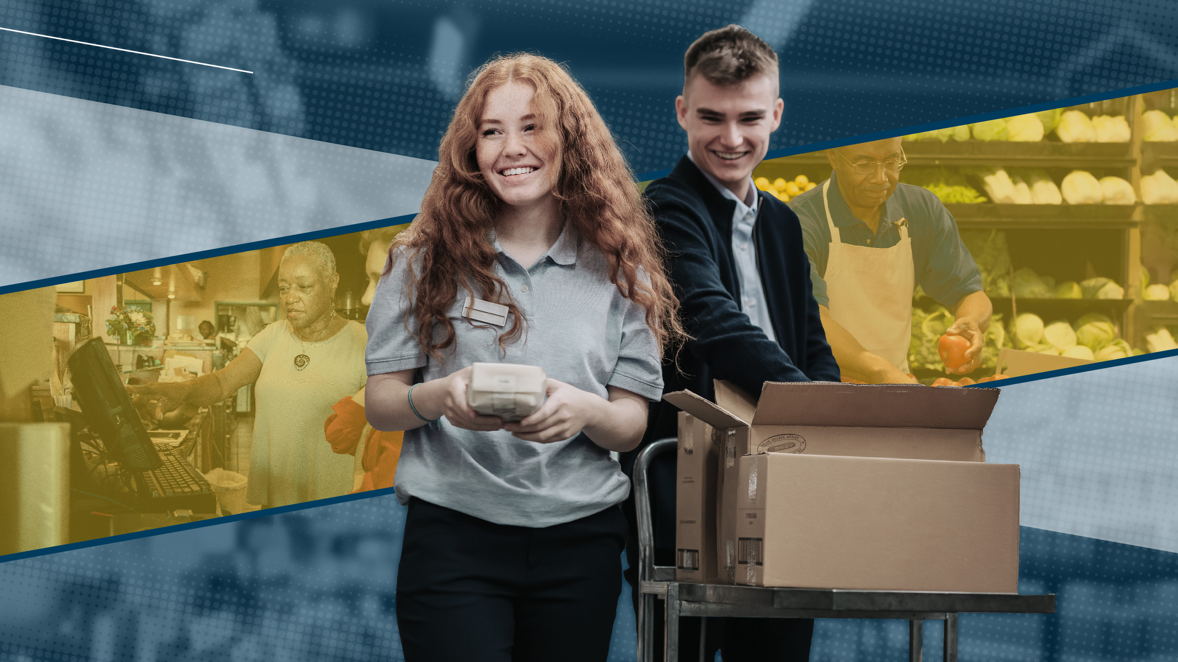 Part-time workers, young and old