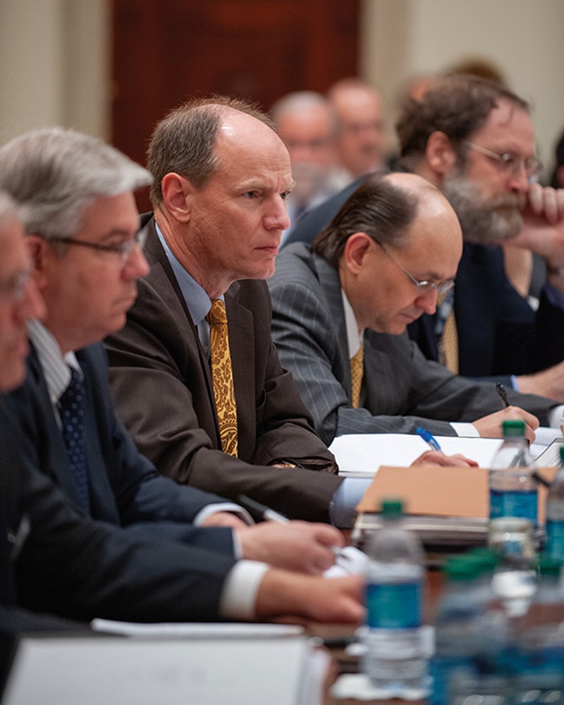 David Wilcox attending a Federal Open Market Committee meeting