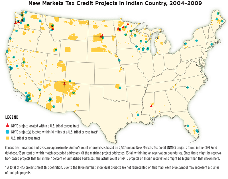 New Markets Tax Credit Projects in Indian Country, 2004-2009
