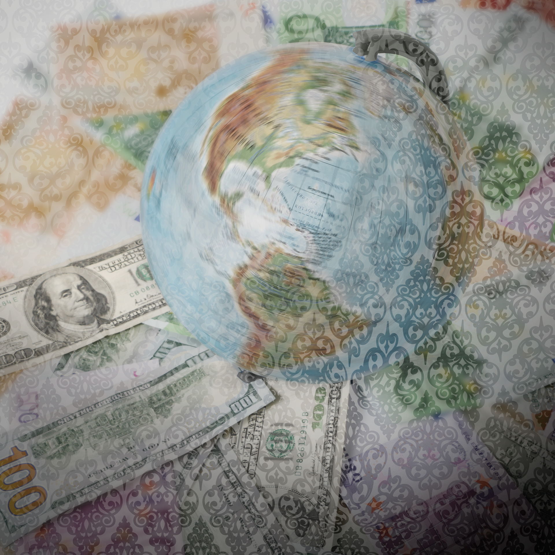 Illustration of world economy