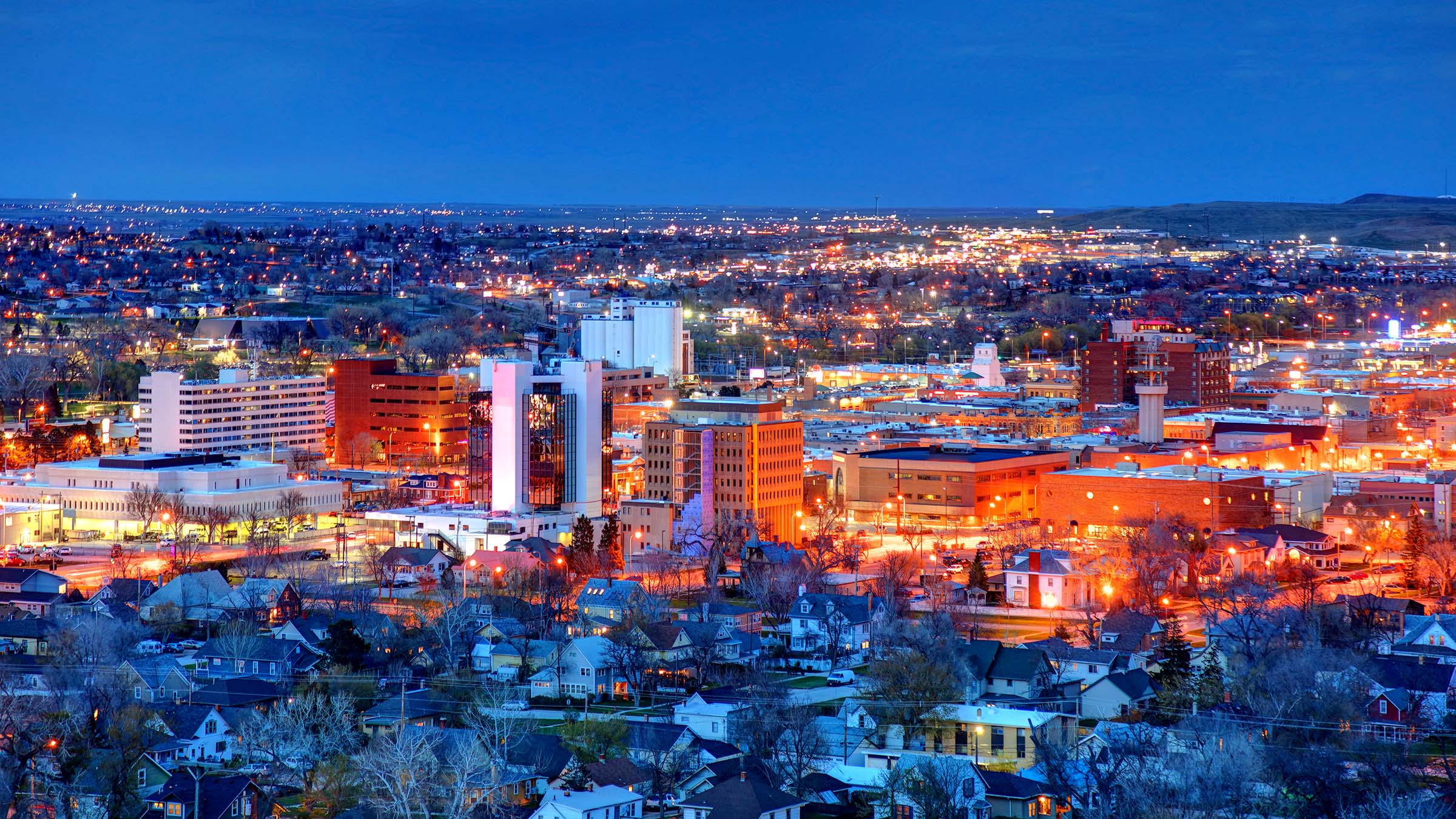Aerial photo of Rapid City, South Dakota, USA
