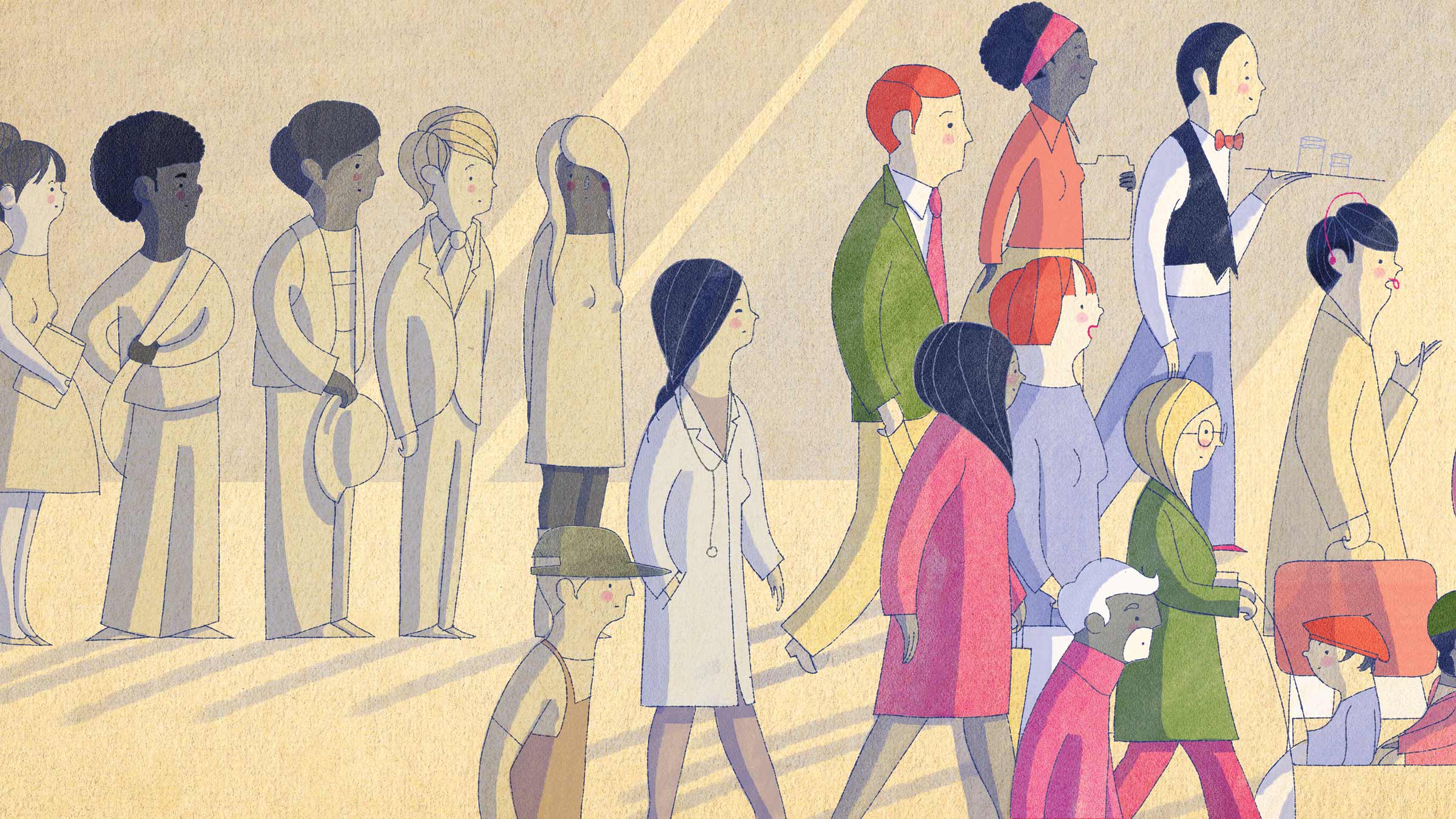 illustration of group of people