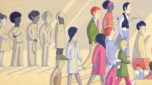 illustration of group of people