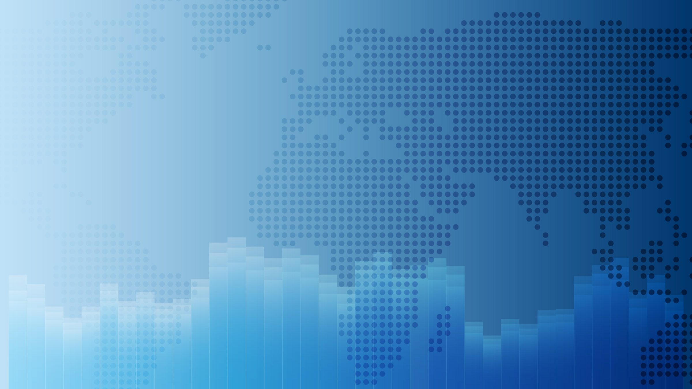 Graphic with a pixelated map and charts representing data and research